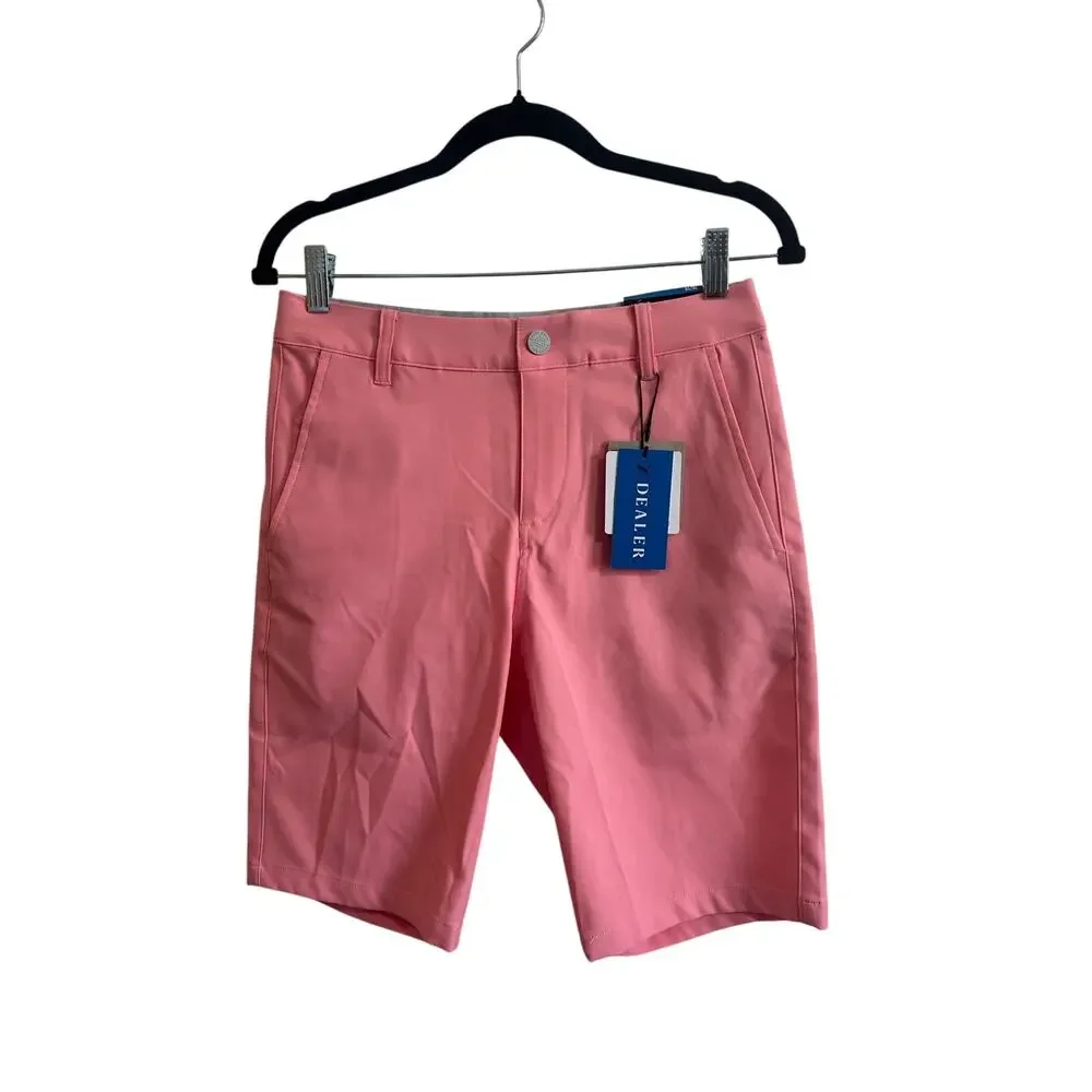 Puma NWT Dealer 10” Shorts Golf Coral Peach Men’s Sz 28 Active Athletic